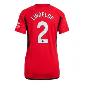 Maillot de foot Manchester United Victor Lindelof #2 Domicile Femmes 2023-24 Manches Courte